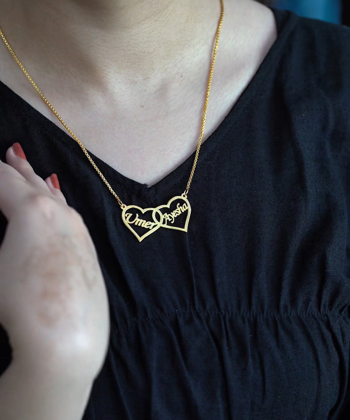 Double Heart Necklace