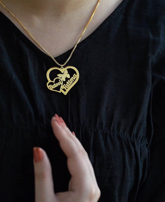 Double Heart Necklace